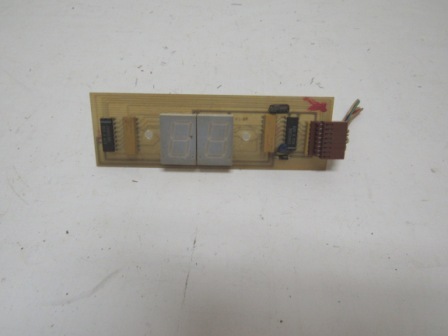 Crane Machine LED Display PCB (Untetsed / Unkown Operational Condition) (Sold As Is) (Item #137) $13.99